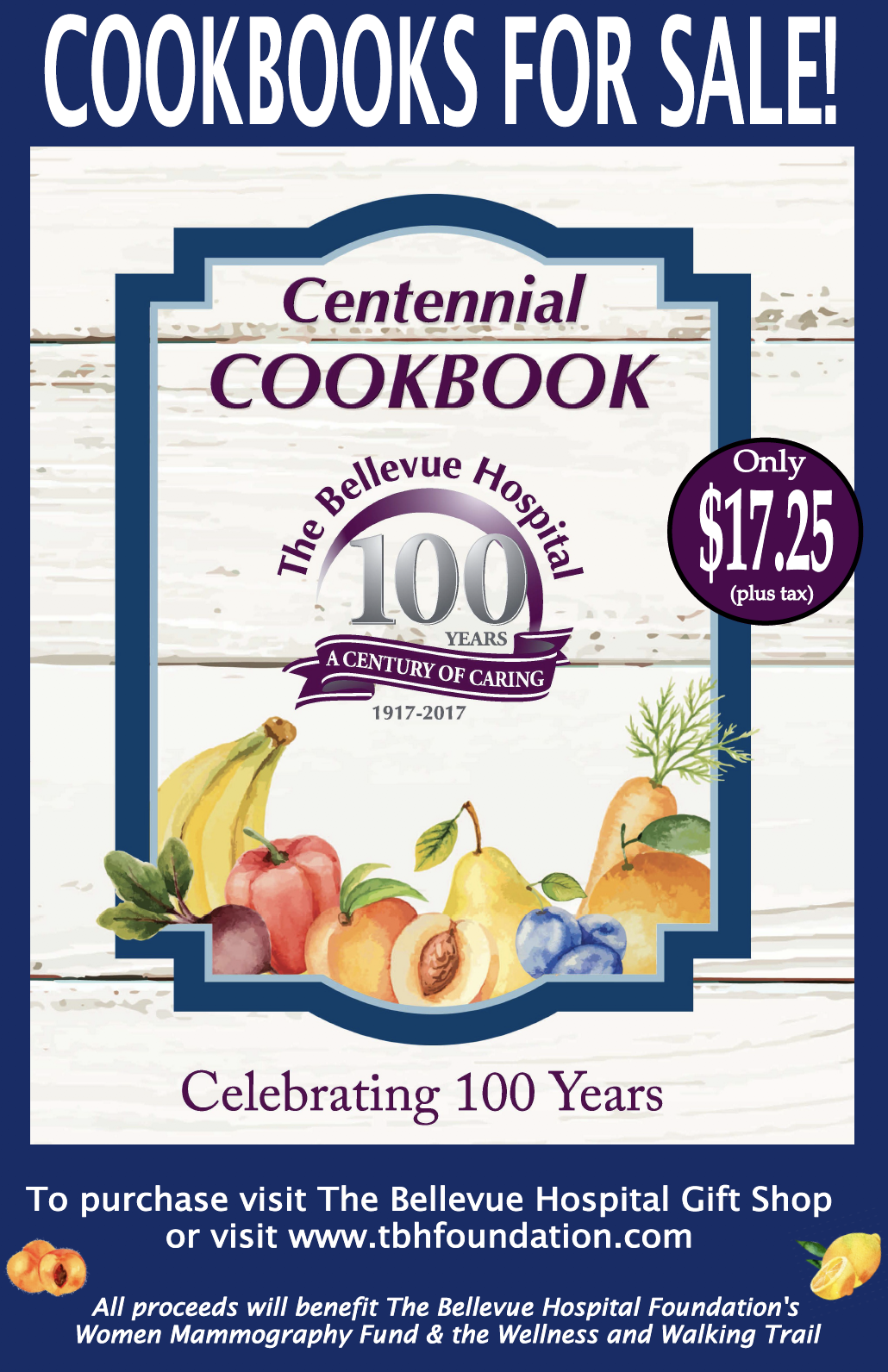 Centennial Cookbook For Sale
